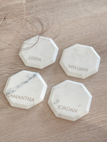 Personalized Marble Coaster