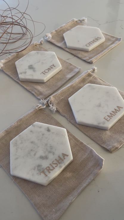 Personalized Marble Coaster