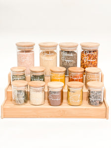 SPICE JARS COMBO with VINYL LABELS