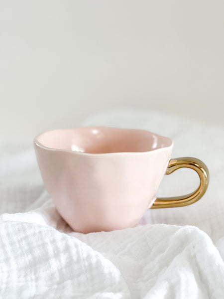 PRETTY IN PINK and GOLD MUG