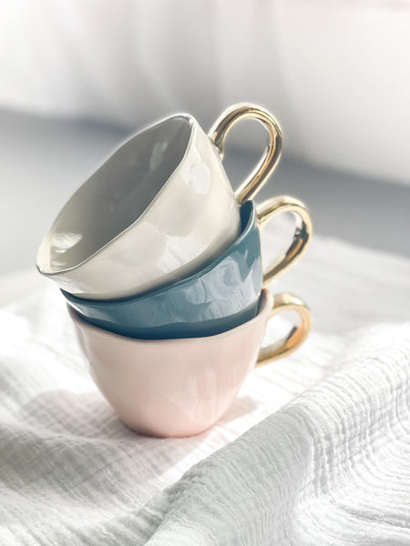 GLAMOROUS IN GRAY and GOLD MUG